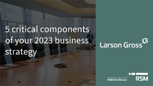5 critical components of your 2023 business strategy